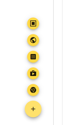 Google Admin yellow add menu expanded